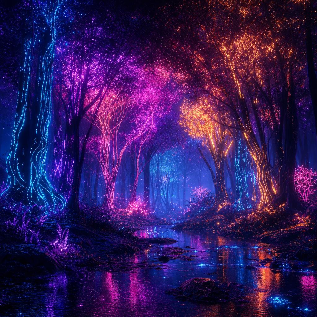 Neon Forest — AI generated example